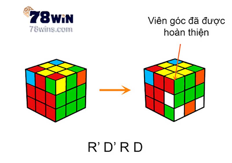 Cách giải góc trong công thức giải rubik 3x3 tầng 3